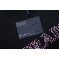 Las mejores camisas casuales básicas de moda de verano, camisetas holgadas de algodón puro para hombres y nuevas camisas de manga corta para parejas con estampados de logotipos en la parte delantera. - details 7