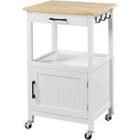 Cocina Carrito de Servicio con Ruedas Carro Auxiliar con Espacio de Almacenamiento Carro Cocina Comedor Hogar Negro - details 9