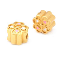 Pulseras de Brass Dorado Mate 4PCS Grande Agujero Abalorios para Hacer Joyas DIY - details 96