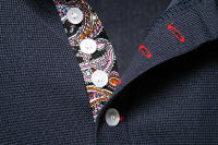 Polo de manga larga para hombre, camisas de Color sólido, moda de Cachemira, nuevos Polos de negocios sociales, otoño - details 16