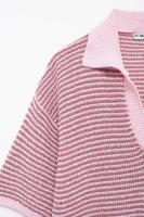 Conjunto de Moda para Mujer OUWU Camisa con Cuello de Raya y Pantalones Cortos Elásticos - details 28