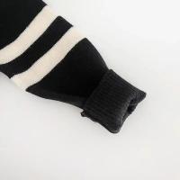 2025 nuevo estilo coreano primavera otoño suéter para niños niñas dos piezas botón rayas solapa Top de punto Casual ajuste elegante - details 18