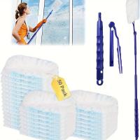 Set de Precipitador Electroestático Multifuncional Cepillo de Polvo para Coche y Hogar de Algodón y Bambú Estilo Contemporáneo Mango de Plástico - details 0