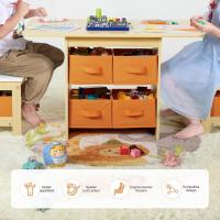 Muebles para Niños Pequeños Con 2 Sillas Espacio de Almacenamiento Juegos Preescolar - details 6