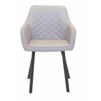 Sillas de comedor de tela (juego de 2) con patas de metal para cocina y sala de estar - details 11
