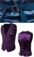 2019 nuevos hombres Slim Fit otoño chaleco de un solo pecho estilo coreano ropa Casual bolsillo falso para una silueta más delgada - details 11