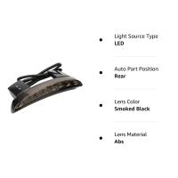 Borde de guardabarros trasero picado para motocicleta, luz LED de freno para matrícula, luz trasera de parada, lámpara de señal de giro para Harley Sportster XL883N 1200N XL1200V XL1200X (negro ahumado), 5 cables - details 6
