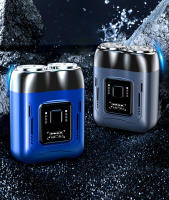 Mini afeitadora eléctrica portátil popular, afeitadora giratoria para hombres a prueba de agua, cabezal de cuchilla - details 19