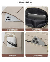 Mochilas de moda para mujer, estilo informal, ligeras, para niña, simplicidad, color sólido, portátil, cabina, bolsa de viaje, impermeable, uso diario al aire libre, bolsos femeninos - details 10