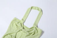BUNO-Vestido largo liso con cuello Halter para Mujer, prenda elegante sin mangas con abertura lateral, ropa de calle para vacaciones - details 11