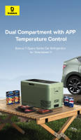 Baseus-refrigerador 2 en 1 para coche, refrigerador portátil 2 en 1, serie t-space, para Tesla Model Y, para Camping - details 0