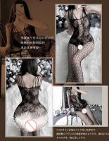 Lencería Sexy para mujer, medias de cuerpo completo, ropa de malla exótica, mono transparente, juguetes de peluche con entrepierna abierta, TRE para mujer y - details 14