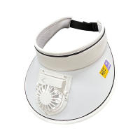 Verano nuevo sombrilla protector solar ventilador gorra recargable gran cornija tapa superior vacía para exteriores mujer sol sombrero ventilador gorra - details 0