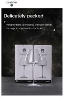 Copa de Vino Rojo Hecha a Mano PNT01 CRISON Cúspel Concavo Ultra Delgado de Cristal - details 5