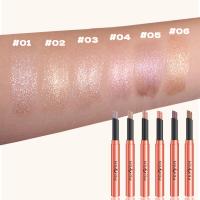 Barritas de sombra de ojos con brillo mate, sacapuntas incorporado, resistente al agua, masilla de piedra de bronce perla, plumas de sombra de ojos de amatista ahumada ﻿ - details 6