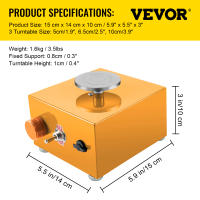 VEVOR-máquina de rueda de cerámica eléctrica, Kit de bricolaje, herramienta de arcilla - details 16