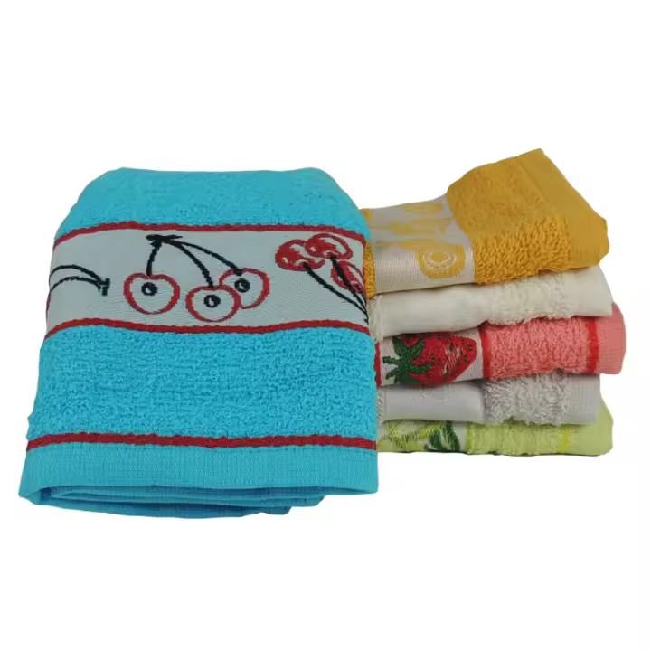 Coflor Set de 6 Paños de Cocina 100% Algodón con Dibujos Bordados y Adornos Cosidos - 1