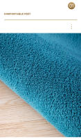 Alfombra de Terciopelo de Coral Gris Gruesa, Antideslizante, Ideal para Sofá de Estar, Dormitorio, Balcón - details 4