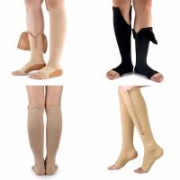 Calcetines de compresión antivenas varicosas, cuidado médico, Edema de circulación sanguínea, calcetines hasta la rodilla para diabéticos - details 4