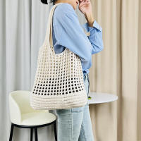 Bolso de hombro tejido con diseño hueco Vintage para mujer, bolsos de mano de gran capacidad, bolsos de viaje de verano para mujer, bolsos de playa - details 11