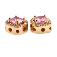 Cuentas de Espacio de Cubo de Bronce Dorado 18K Accesorios de Joyería DIY de Alta Calidad - details 29