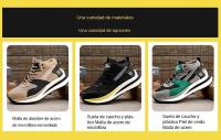 Botas de Trabajo para Hombres Zapatos de Seguridad a Prueba de Agujeros Punta de Acero - details 3