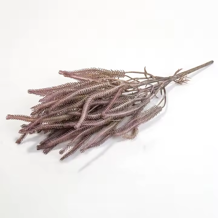 Rama de pino Artificial hecha a mano, árbol de pino Artificial elegante hecho a mano, corona realista DIY, regalos, plantas verdes falsas - 1