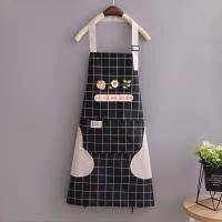 Nuevo delantal de cocina transpirable, bata de cocina resistente al desgaste de poliéster, Baberos para cocinar de estilo coreano para mujeres y niñas - details 6