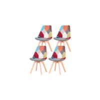 Pack de 6 Sillas de Comedor, Silla de Cocina con Patas de Madera de Haya, Sillas Tapizadas para Comedor, Salón y Cocina(Amarillo-6) - details 11