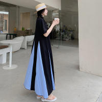 Vestido de sirena casual de talla grande con diseño de bloques de color de verano, ajuste sueltoAVestido de Talla Grande para Hermana con Falda de Personaje - details 7
