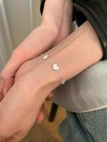 Nuevo estilo S, perla de cabeza de pan de plata pura para mujer, pulsera de donut Bestie de nicho 2024, joyería - details 9