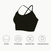 Sujetador deportivo con tiras cruzadas para mujer - details 4