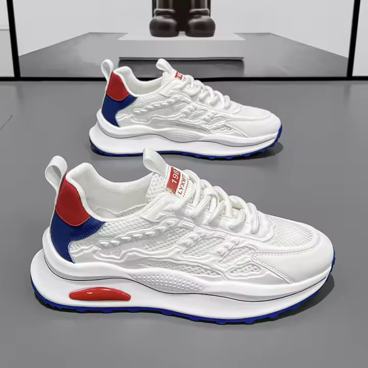 Mecha-zapatos deportivos para hombre, novedad de 2024, zapatos transpirables de malla, zapatos informales versátiles para papá en Internet - 1