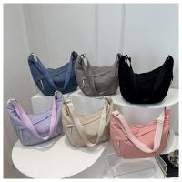 Bolso cruzado Hobos de Color sólido a la moda, bolso de hombro informal de alta capacidad, bolso de viaje ligero Simple para ir al trabajo - details 20