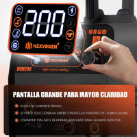 Máquina de Soldar Semi-Automática HZXVOGEN 3 EN 1 Inversor HVM200 Equipo de Soldadura Sin Gas - details 3