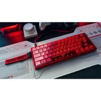 Llama roja dragón tecla PBT sublimación de cinco lados + PC transparente doble hechizo rojo transparente adecuado para teclado mecánico eje magnético (teclado no incluido) - details 11