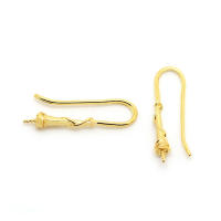 Latón color oro de 18 quilates, compatible con cuentas de medio agujero con ganchos de medio pasador para pendientes, joyería de alta calidad, accesorios para manualidades. - details 106