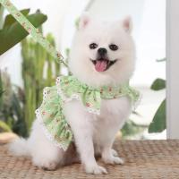Conjunto de Correa de arnés para Mascotas Ajustable con Encaje Floral Ropa de Perro Linda para Cachorros Accesorios de Arnés para Perros - details 17