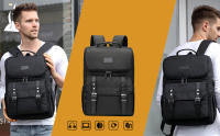 Viajero-Mochila de viaje para ordenador portátil, con carga USB, para mujeres y hombres, estudiantes escolares - details 0