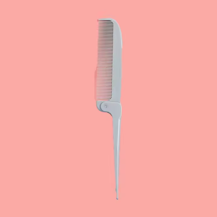 Herramientas de estilismo para el cabello, peine dental para salón de peluquería, cepillo para teñir el cabello, masajeador de cabeza, cepillo de pelo de cola puntiaguda, peine plegable para el cabello - 1