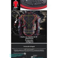 Motocross Moto Armadura Traje de Carreras de Protección contra Caídas Conjunto de Protector de Pecho y Espalda Pantalones Cortos Rodilleras - details 2