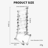 Leten Extender para hombres, anillo de manga de ampliación reutilizable, retardante de eyaculación, juguete sexual para adultos, productos íntimos - details 10