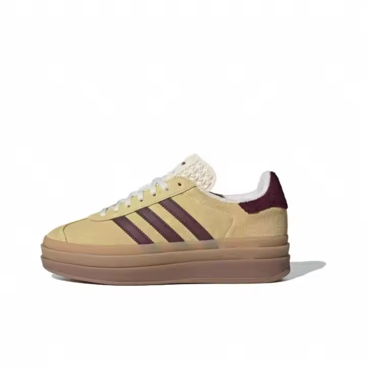 Buroalma Zapatos de mujer gezelle 2025 nuevos zapatos de plataforma de suela gruesa que realzan la altura, zapatillas casuales Dexun de tres barras - 1