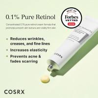 Crema COSRX Retinol 0,1%, 0,67 oz, crema antienvejecimiento para ojos y cuello con tratamiento retinoide para reafirmar la piel, reducir las arrugas, finas - details 1