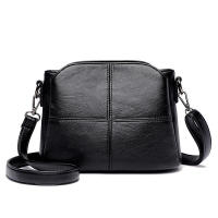Bolso cruzado de diseño Retro para mujer, bolsos de hombro de cubo de cuero PU, bolsos pequeños de tendencia de calidad - details 13