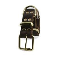 Collar de Perro de Cuero Real Fuerte Collar de Perro de Acero Inoxidable para Cachorros y Perros Grandes Horquilla de Mascotas - details 6