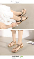 Sandalias planas étnicas de gran tamaño para mujer estilo diamantes de imitación de verano - details 4