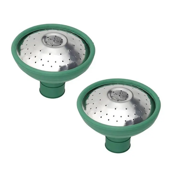 Cabezal de regadera a prueba de golpes, aspersor de agua de plástico ampliamente Compatible, cabezal de rosa, boquilla rociadora ajustable para ahorro de agua, 2 uds. - 1