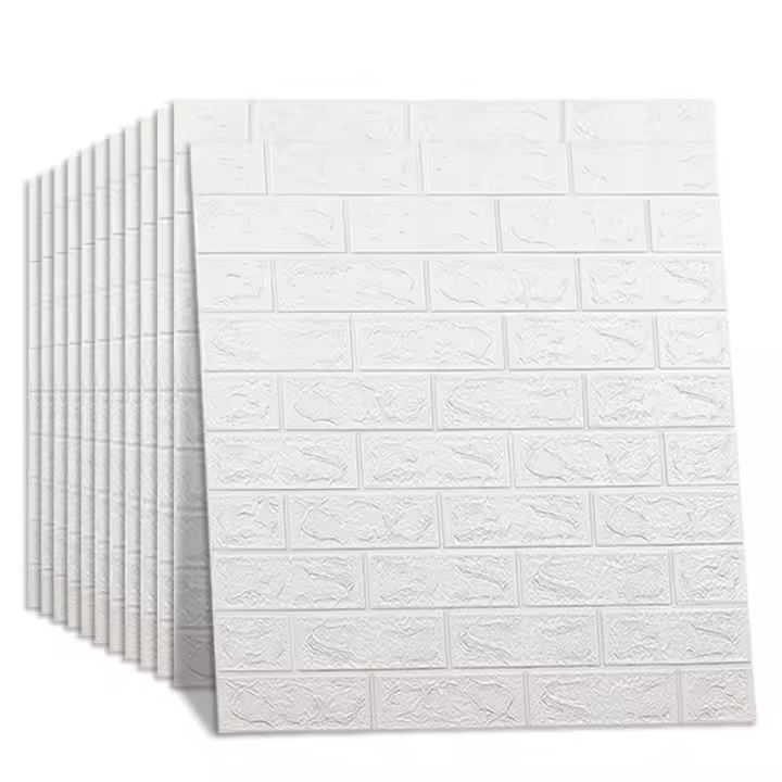 Papel tapiz de espuma autoadhesivo, Panel de pared de ladrillo 3D impermeable, pegatinas de ladrillo para sala de estar, papeles de ladrillo para dormitorio, decoración del hogar - 1