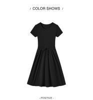 Vestido Semir para Mujer Cintura Ajustada, Versátil, Cuello Redondo, Dos Piezas, Moda de Verano 2024 - details 6